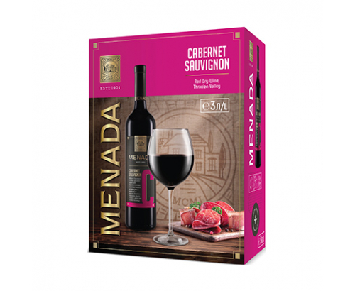 Вино Менада 3л Каберне Совиньон Вино Менада 3л Каберне Совиньон