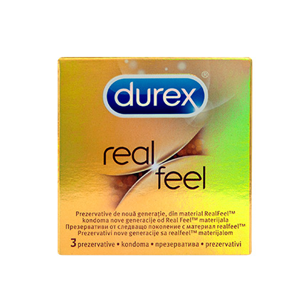 Презервативи Дюрекс 3бр риал фийл