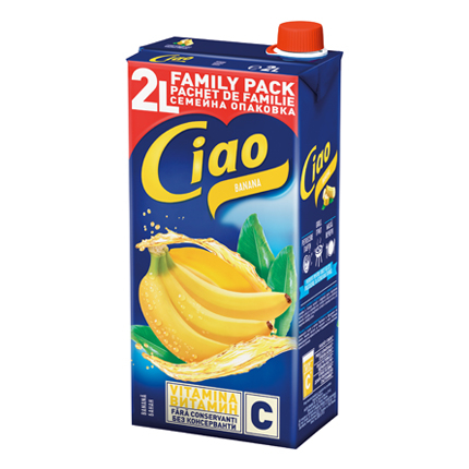 Плодова напитка Чао 2л Банан Плодова напитка Чао 2л Банан