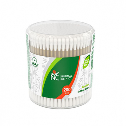 Клечки за уши Нормал Клиник 200бр Бамбукови