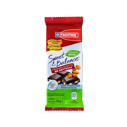 Шоколад Йотис Суит Баланс 70г С бадеми