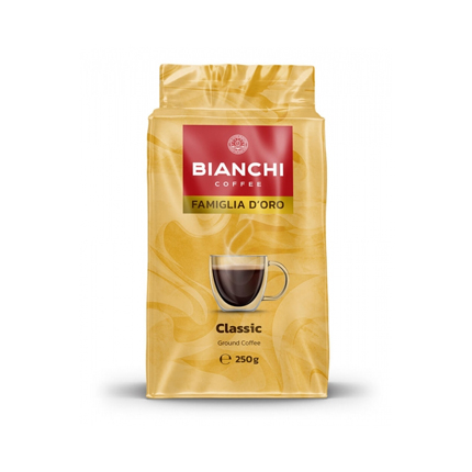 Мляно кафе Бианчи Фамилия Д'оро 250г Класик Мляно кафе Бианчи Фамилия Д'оро 250г Класик