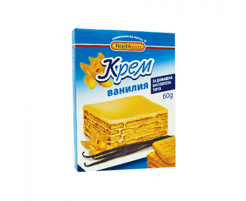 Крем за бисквитена торта Радиком 60г Ванилия Крем за бисквитена торта Радиком 60г Ванилия