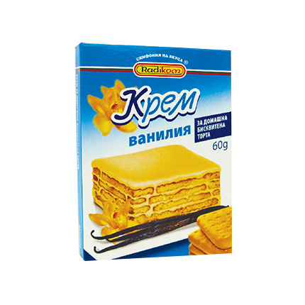 Крем за бисквитена торта Радиком 60г Ванилия