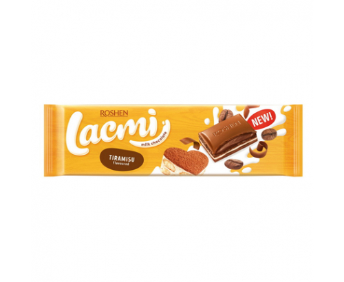 Шоколад Рошен Лакми 270г Тирамису и бисквита Шоколад Рошен Лакми 270г Тирамису и бисквита