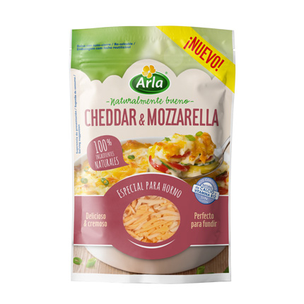 Чедър и моцарела Арла 175г Настъргани Чедър и моцарела Арла 175г Настъргани