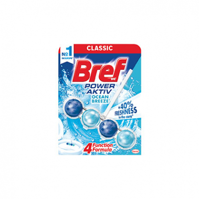 Ароматизатор за тоалетна Бреф 51г Пауър актив топчета Океан