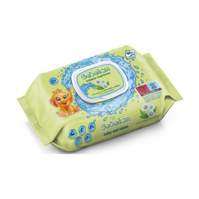 Влажни кърпи Бебелан 80бр Алое вера и лайка