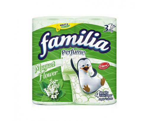 Тоалетна хартия Фамилия 4бр Флауър Тоалетна хартия Фамилия 4бр Флауър