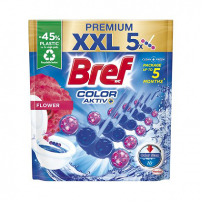 Ароматизатор за тоалетна Бреф Премиум 5х50г Флауър