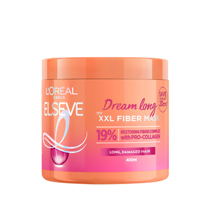 Маска за коса Елсев 400мл Дрийм лонг ХХL файбър Маска за коса Елсев 400мл Дрийм лонг ХХL файбър