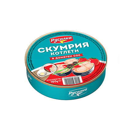 Скумрия Русалка 160г Доматен сос