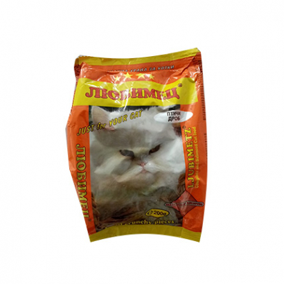 Храна за котки Любимец 200г Суха Дроб Храна за котки Любимец 200г Суха Дроб