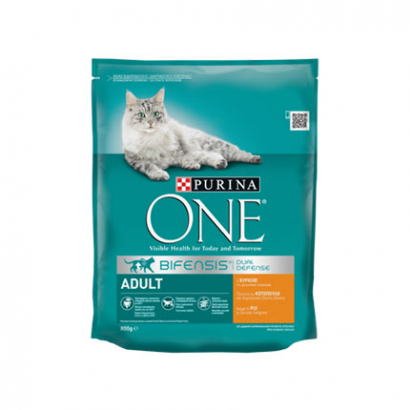 Храна за котки Пюрина Адулт 200г Пилешко месо и пшеница