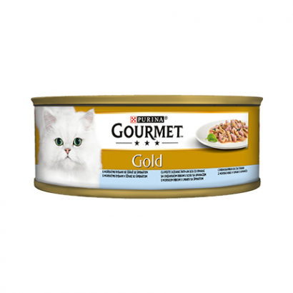 Храна за котки Гурме Голд 85г Двойно удоволствие Океанска Риба