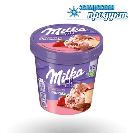 Сладолед Милка 425мл Ягодов чийзкейк Сладолед Милка 425мл Ягодов чийзкейк