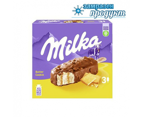 Сладолед Милка 3х90мл Бътър куки Сладолед Милка 3х90мл Бътър куки
