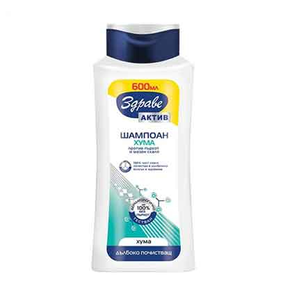 Шампоан Здраве Актив 600мл Почистващ Шампоан Здраве Актив 600мл Почистващ