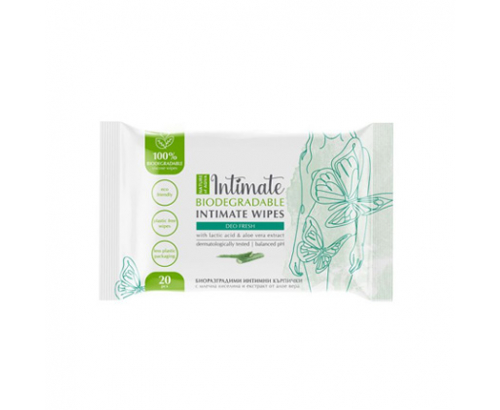 Интимни кърпички Агива 20бр Лайка/Алое Биоразградими Интимни кърпички Агива 20бр Лайка/Алое Биоразградими