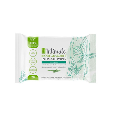 Интимни кърпички Агива 20бр Лайка/Алое Биоразградими Интимни кърпички Агива 20бр Лайка/Алое Биоразградими