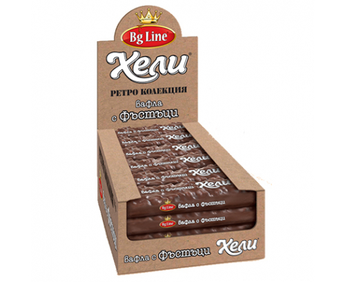Вафла Хели Ретро 73г С фъстъци Вафла Хели Ретро 73г С фъстъци