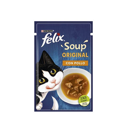 Супа за котки Феликс 48г С пиле Супа за котки Феликс 48г С пиле