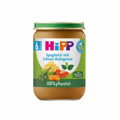 Био пюре Хип 190г Спагети болонезе с грах
