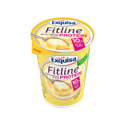 Йогурт Екскуиза Фитлайн 400г Ванилия/ Ягода