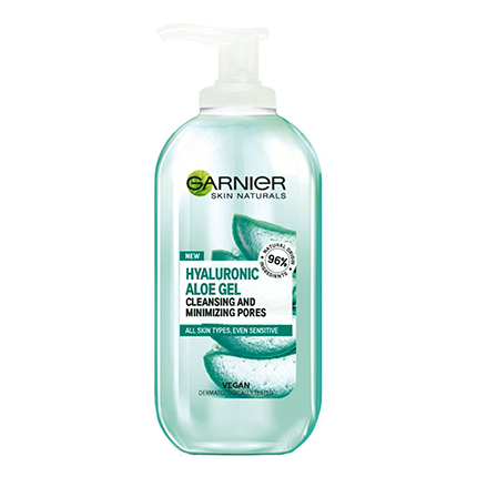 Почистващ гел Гарние 200мл Хиалуроник Алое Почистващ гел Гарние 200мл Хиалуроник Алое
