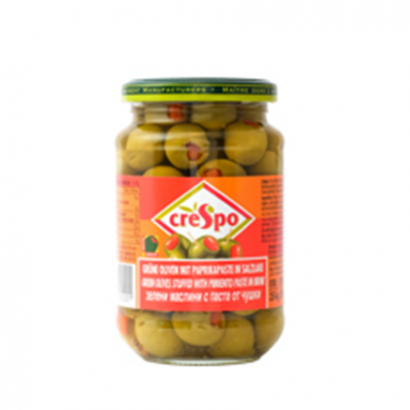 Зелени маслини Креспо 354г С паста от чушки