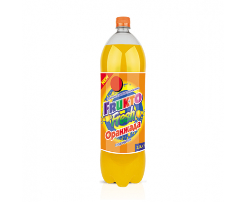 Газирана напитка Фрукто Фреш 2л Оранжада Газирана напитка Фрукто Фреш 2л Оранжада