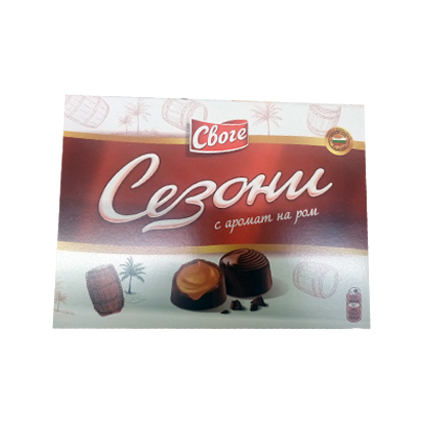 Шоколадови бонбони Сезони 160г Ром