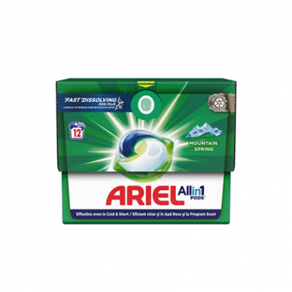 Гел капсули Ариел 12бр Планинска пролет