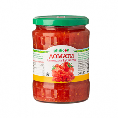 Домати белени на кубчета Филикон 540г