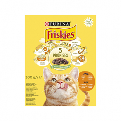 Храна за котки Фрискас 300г Суха Пиле