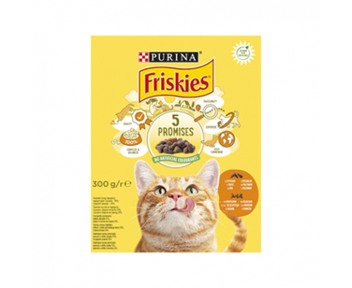 Храна за котки Фрискас 300г Суха Пиле Храна за котки Фрискас 300г Суха Пиле