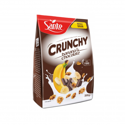 Крънчи Санте 350г Шоколад и банан
