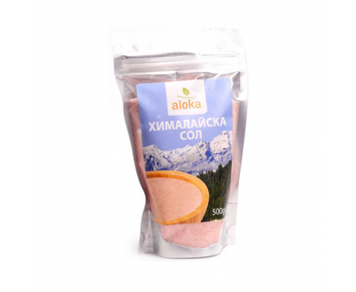 Био хималайска сол Алока 500г Фино смляна Био хималайска сол Алока 500г Фино смляна