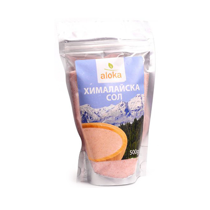 Био хималайска сол Алока 500г Фино смляна