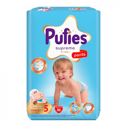 Бебешки гащички Пуфис Джуниър 32бр 12-17кг