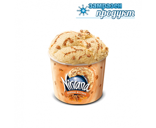 Сладолед Нирвана 156г Пралина с крем Сладолед Нирвана 156г Пралина с крем