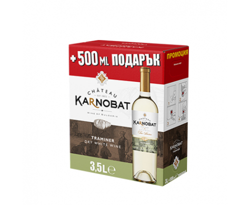 Вино Шато Карнобат 3л Траминер Вино Шато Карнобат 3л Траминер