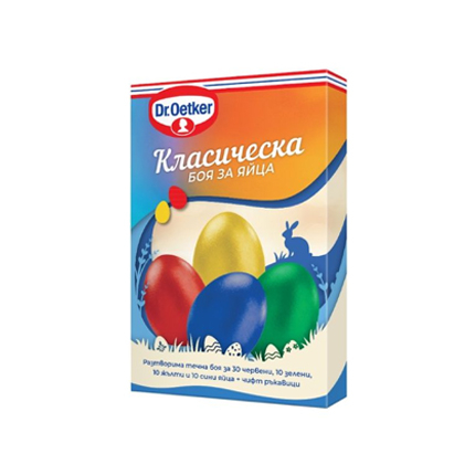 Боя за яйца Д-р Йоткер 4 цвята Боя за яйца Д-р Йоткер 4 цвята