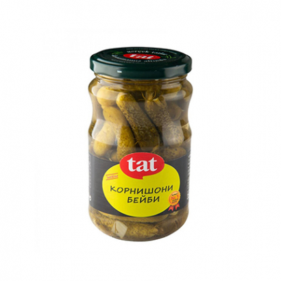 Корнишони бейби Тат 350г