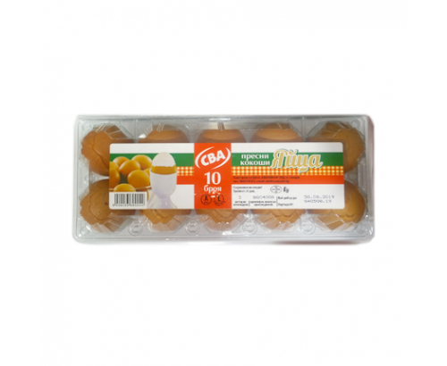 Яйца СВА 10бр L Яйца СВА 10бр L