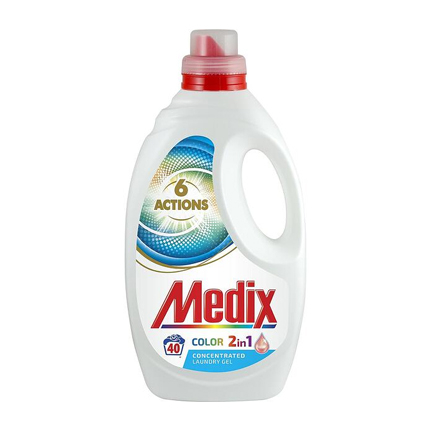 Гел за пране Медикс Екшън 2,2л С омекотител цветно Гел за пране Медикс Екшън 2,2л С омекотител цветно