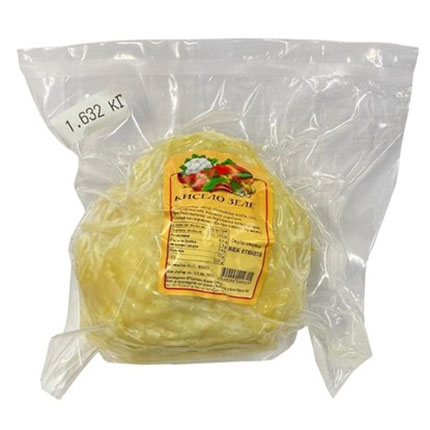 Цяла кисела зелка вакуум