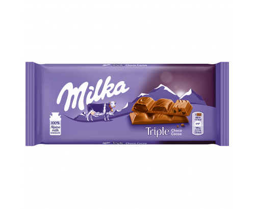 Шоколад Милка 90г Трипъл шоколад Шоколад Милка 90г Трипъл шоколад