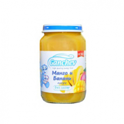 Пюре Ганчев 190г Манго и банан