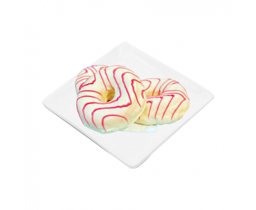 Донът чийзкейк с крема сирене и малиново сладко Донът чийзкейк с крема сирене и малиново сладко